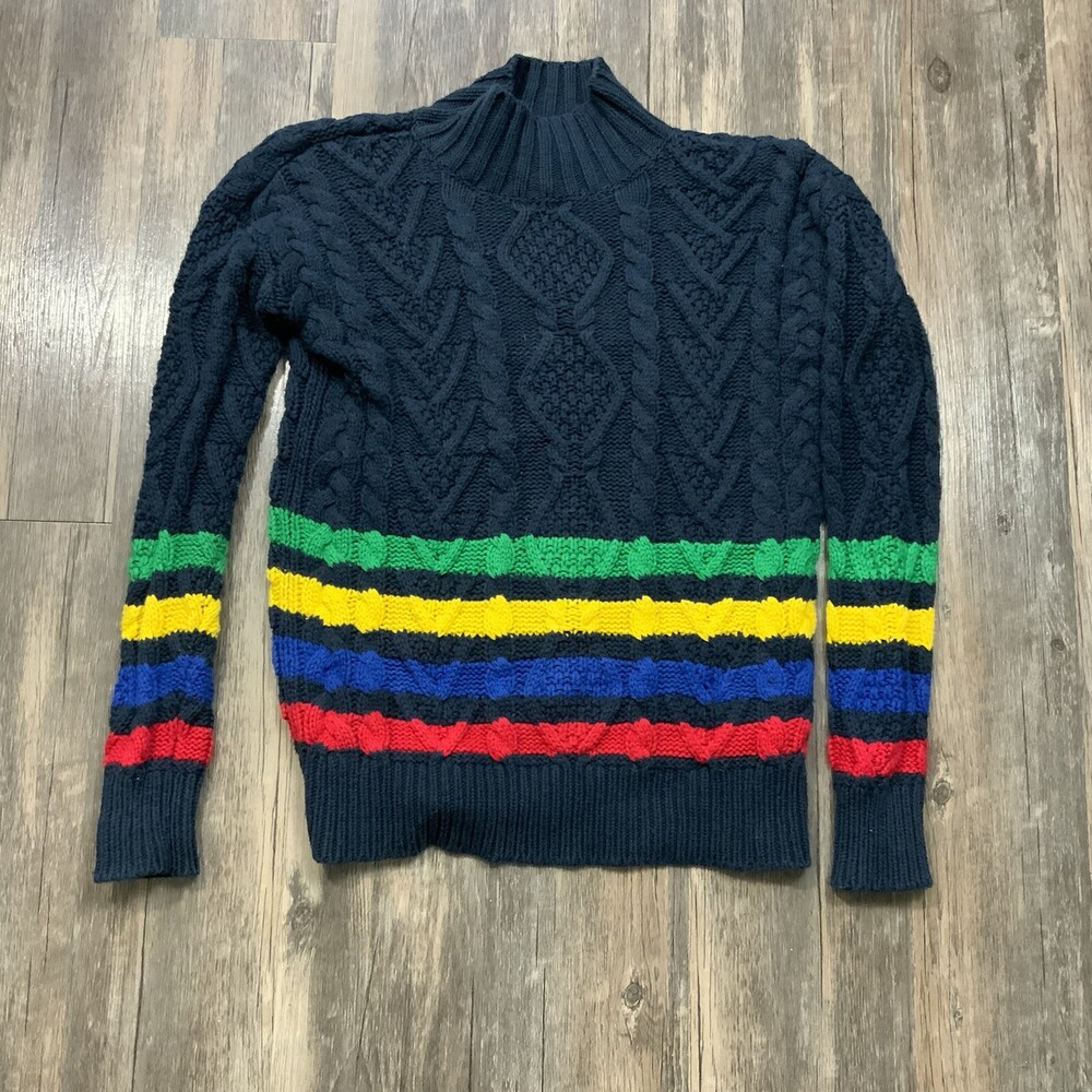 Lauren Ralph Lauren Cable Knit Striped Sweater Women’s Fits Size XS